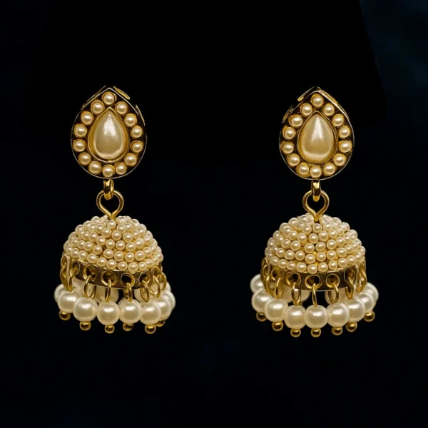 Classic-White-Jhumki