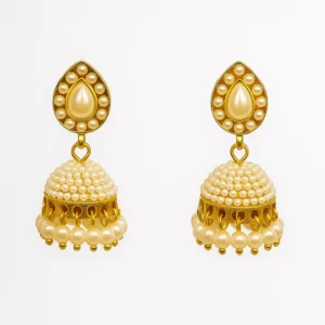 Classic-White-Jhumki