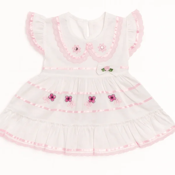 Embroidered Butterfly Frock