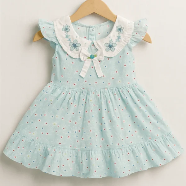 Petal Embroidered Frock