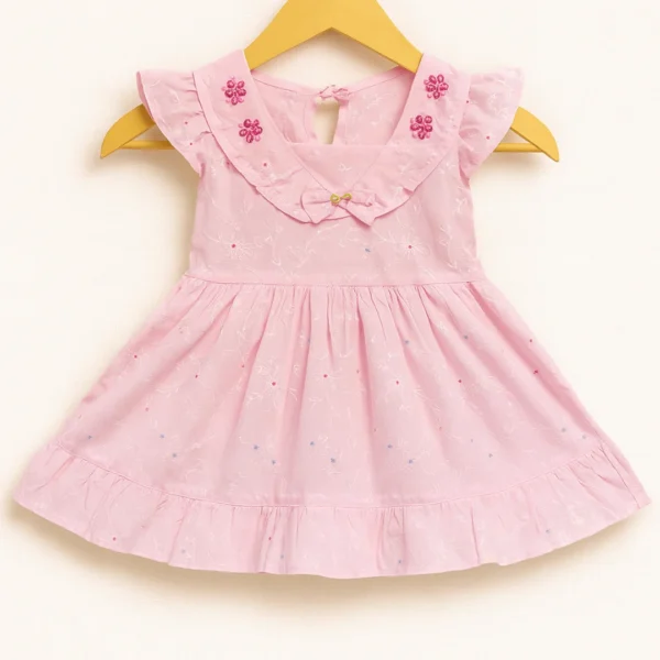 Petal Embroidered Princess Frock