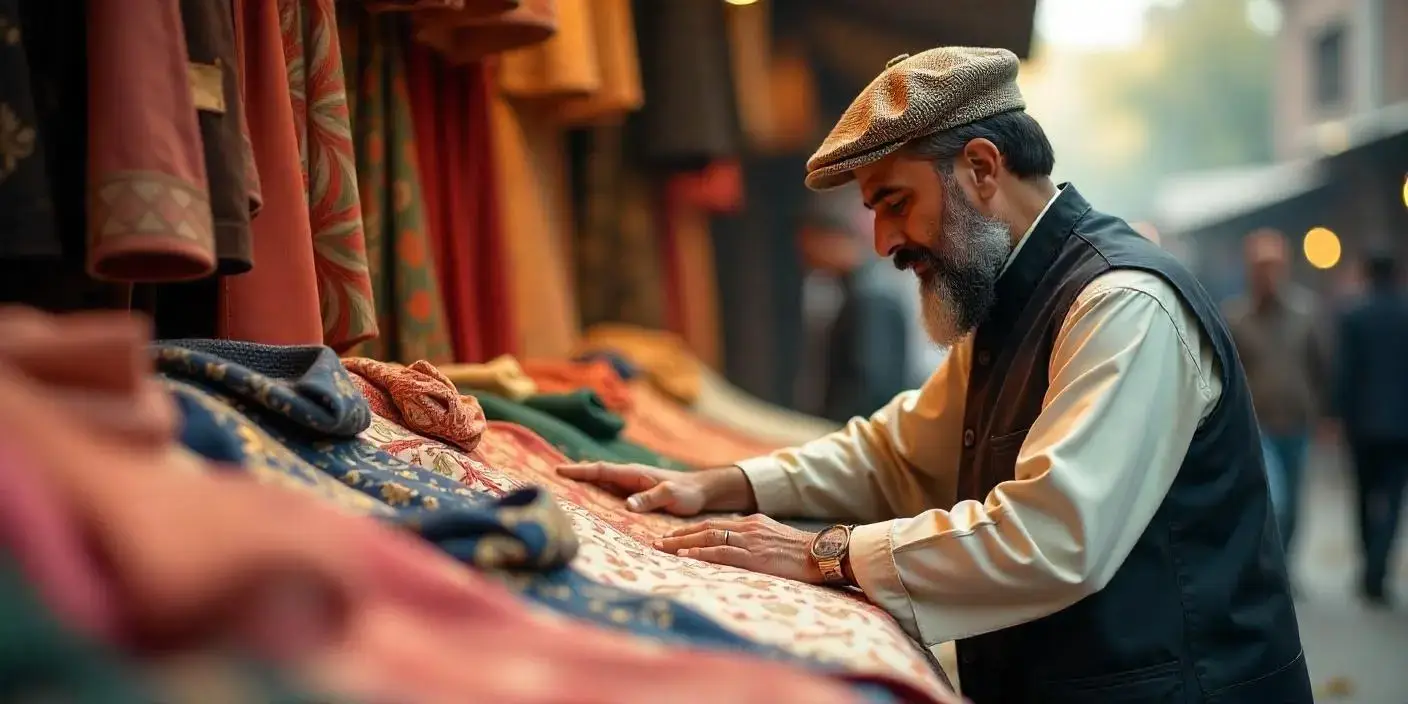 Person Checking Clothes